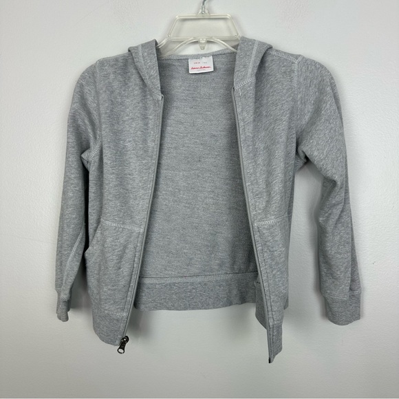 Hanna Andersson boys zip up hoodie sweatshirt size 5 Lot of 2 gray blue - Picture 3 of 13